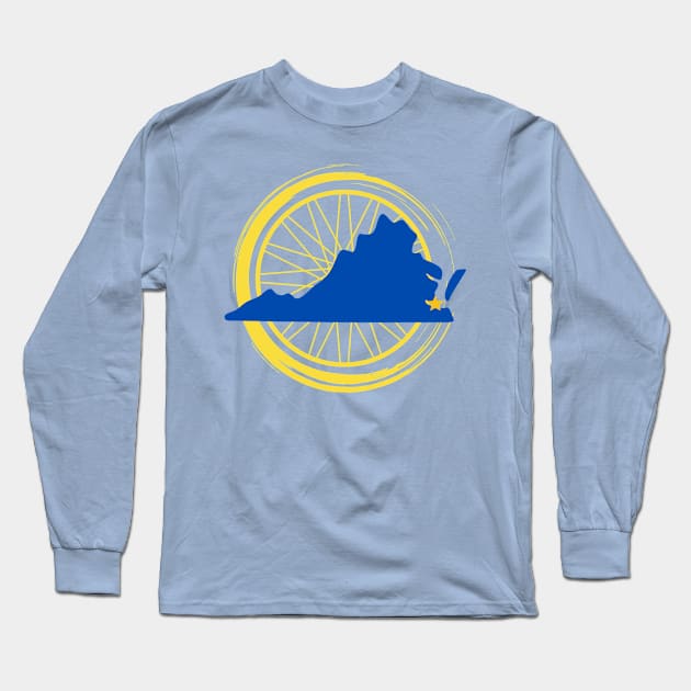 Sun Wheelers "Virginia" Logo Long Sleeve T-Shirt by Virginia Sun Wheelers